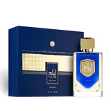 Liam Blue Shine 100ml Eau de Parfum by Lattafa bottle and box