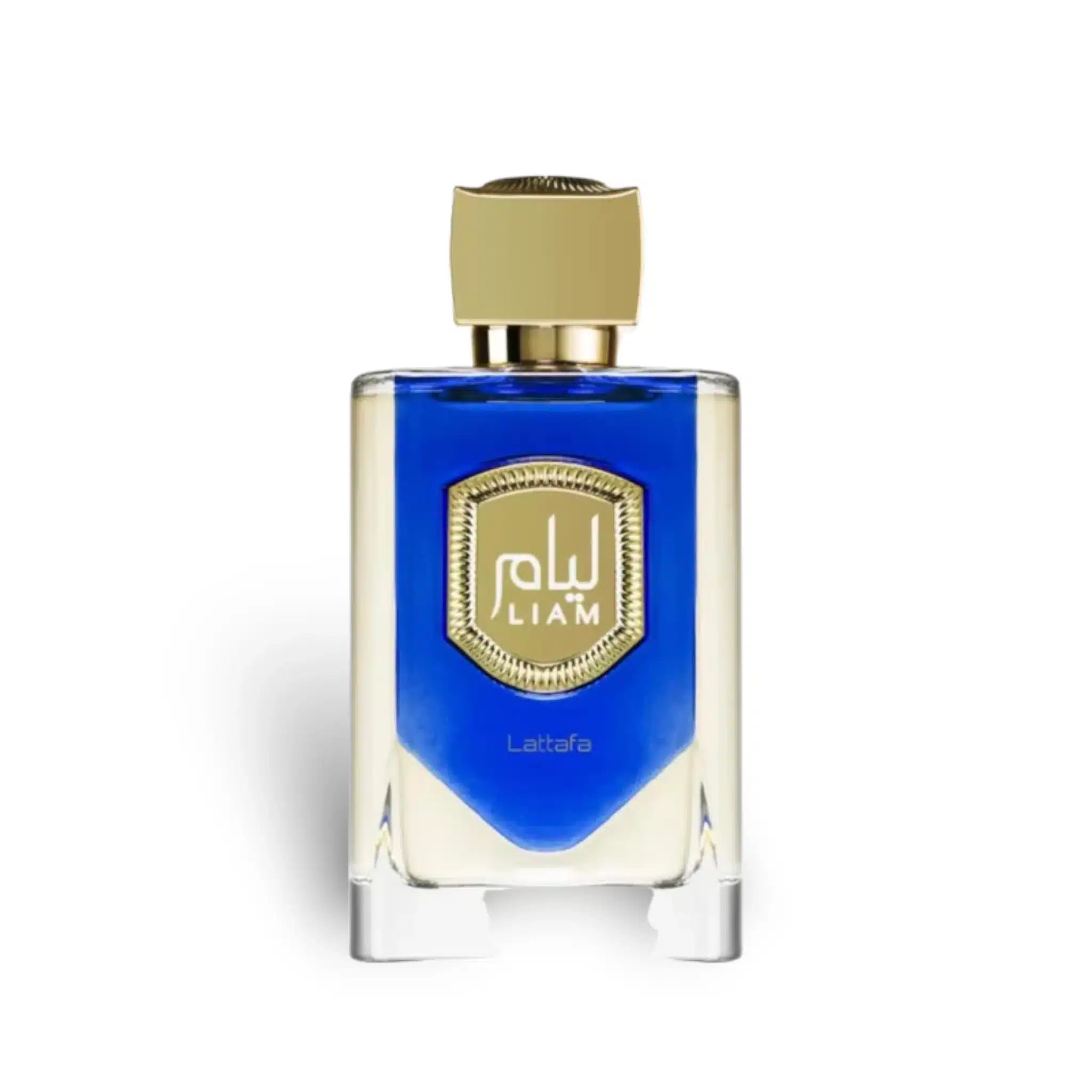 Liam Blue Shine 100ml Eau de Parfum by Lattafa fragrance packaging front view