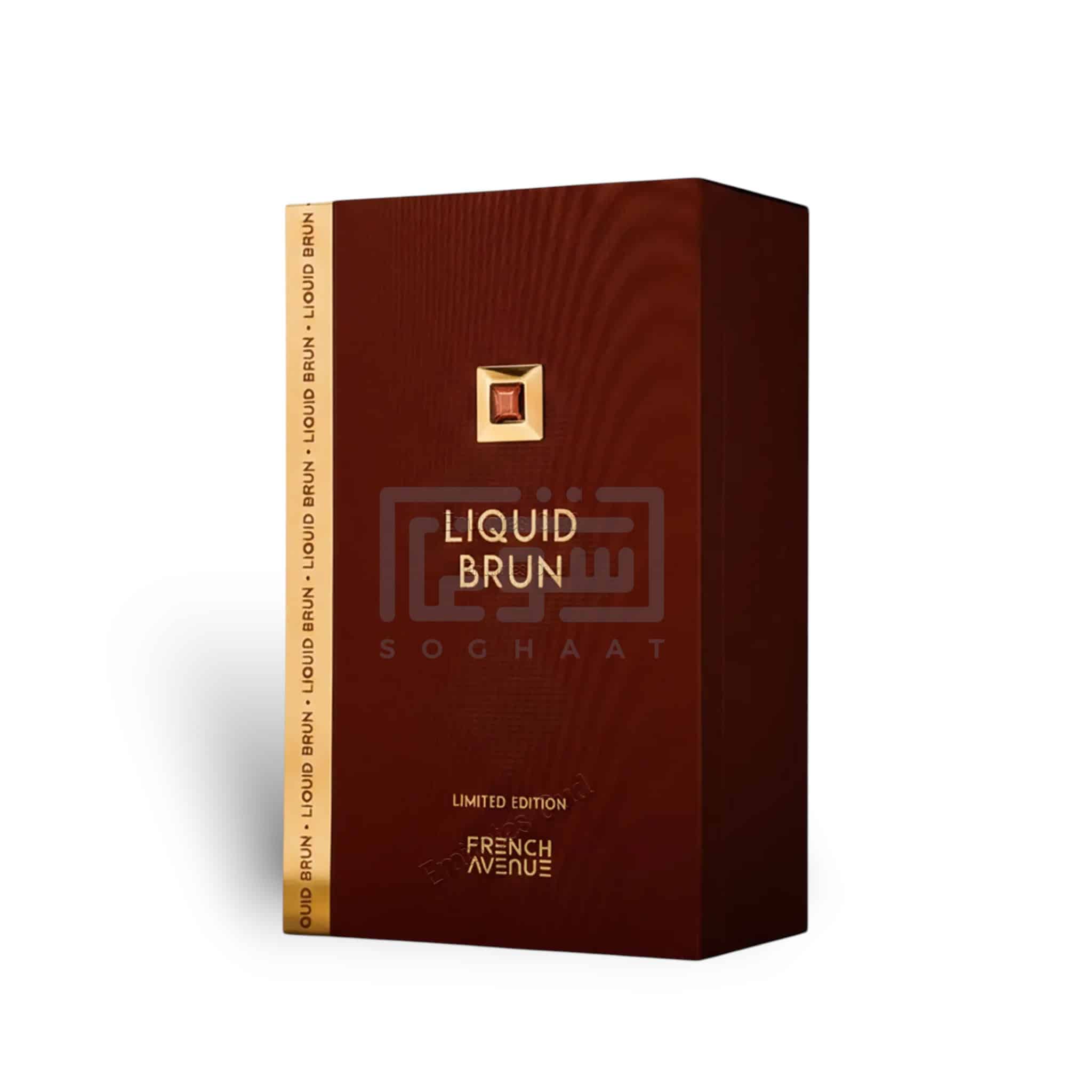 Liquid Brun Limited Edition 150ml Eau de Parfum by French Avenue perfume bottle close up