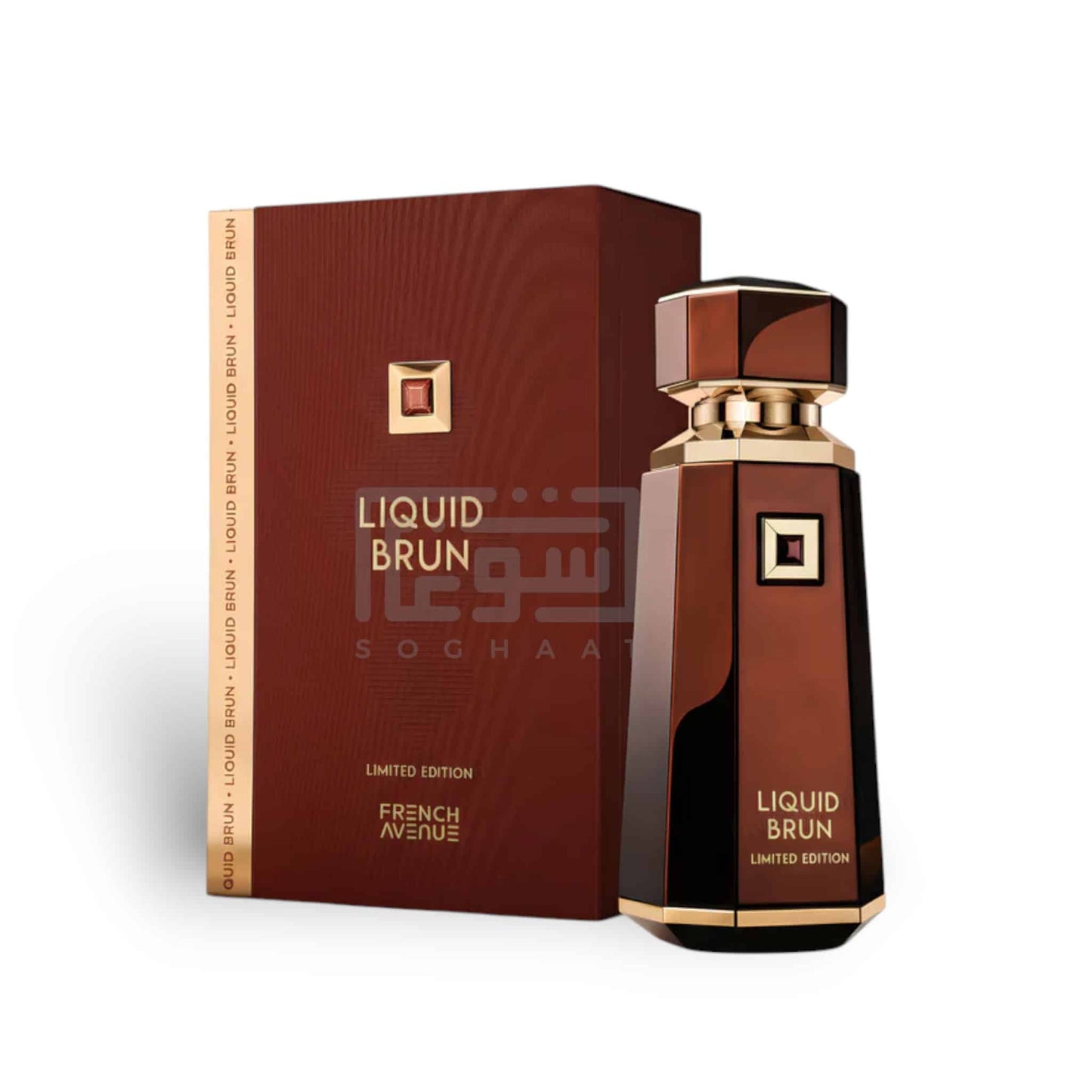 Liquid Brun Limited Edition 150ml Eau de Parfum by French Avenue bottle and box