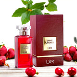 Love Cherry 100ml Eau de Parfum by LXR perfume bottle close up
