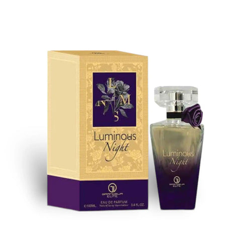 Luminous Night 100ml Eau de Parfum by Grandeur Perfumes bottle and box