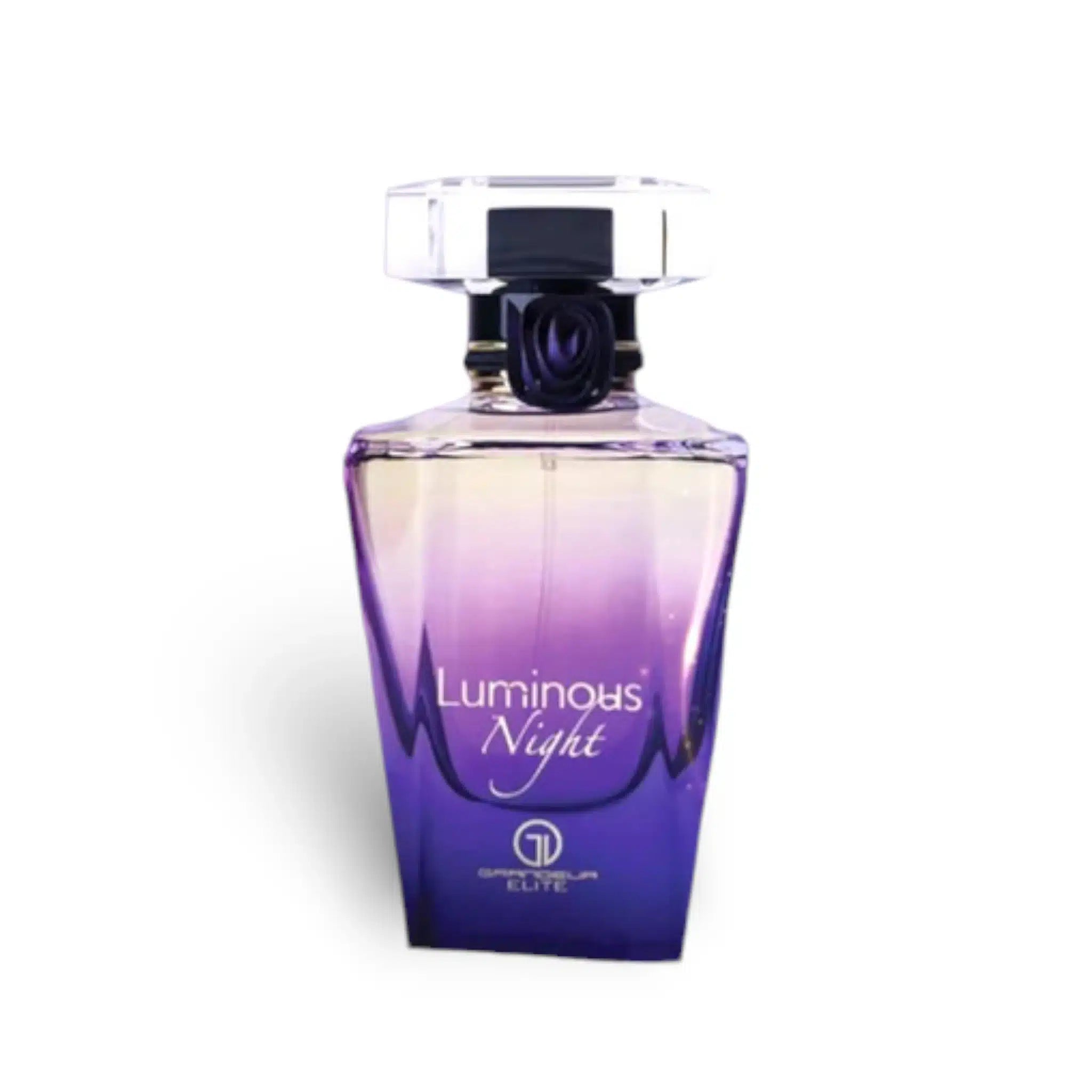 Luminous Night 100ml Eau de Parfum by Grandeur Perfumes perfume bottle close up