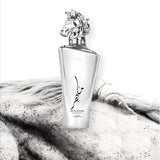 Maahir Legacy 100ml Eau de Parfum by Lattafa perfume bottle close up