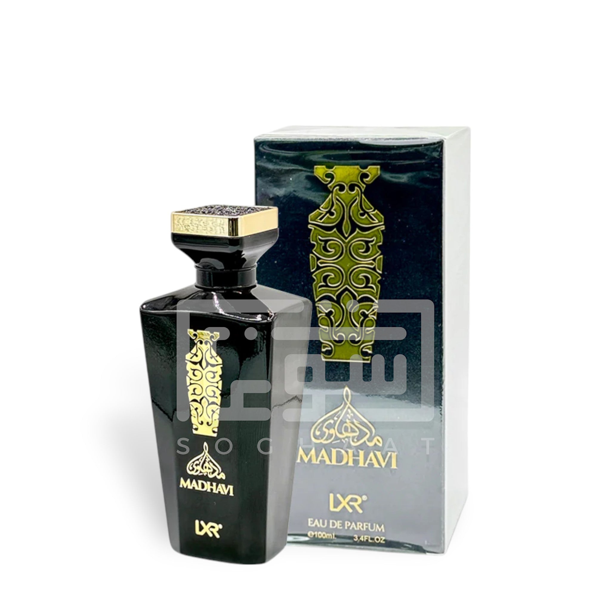 Madhavi 100ml Eau de Parfum by Fragrance World bottle and box
