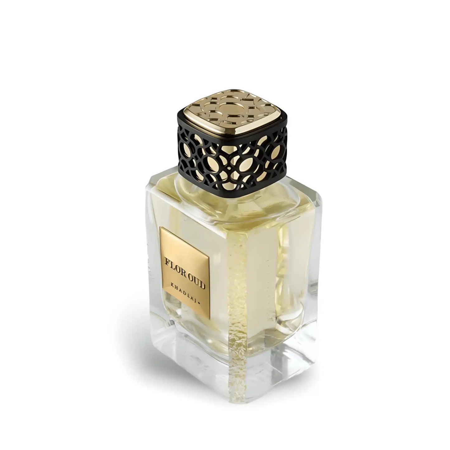 Maison Flor Oud 100ml Eau de Parfum by Khadlaj perfume bottle close up