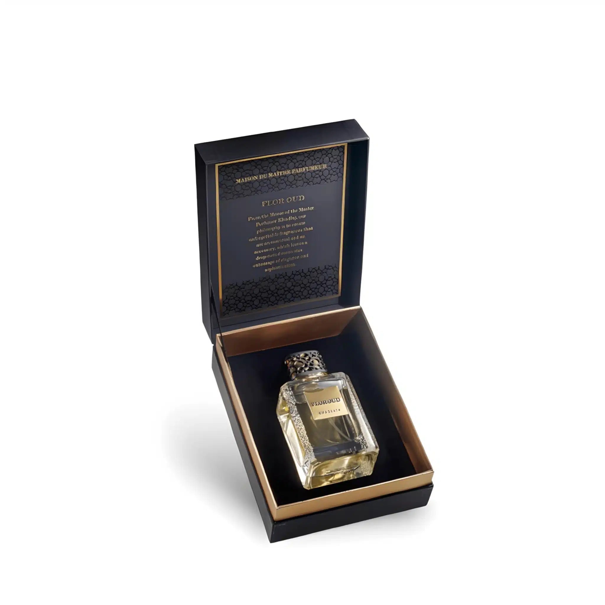 Maison Flor Oud 100ml Eau de Parfum by Khadlaj fragrance packaging front view