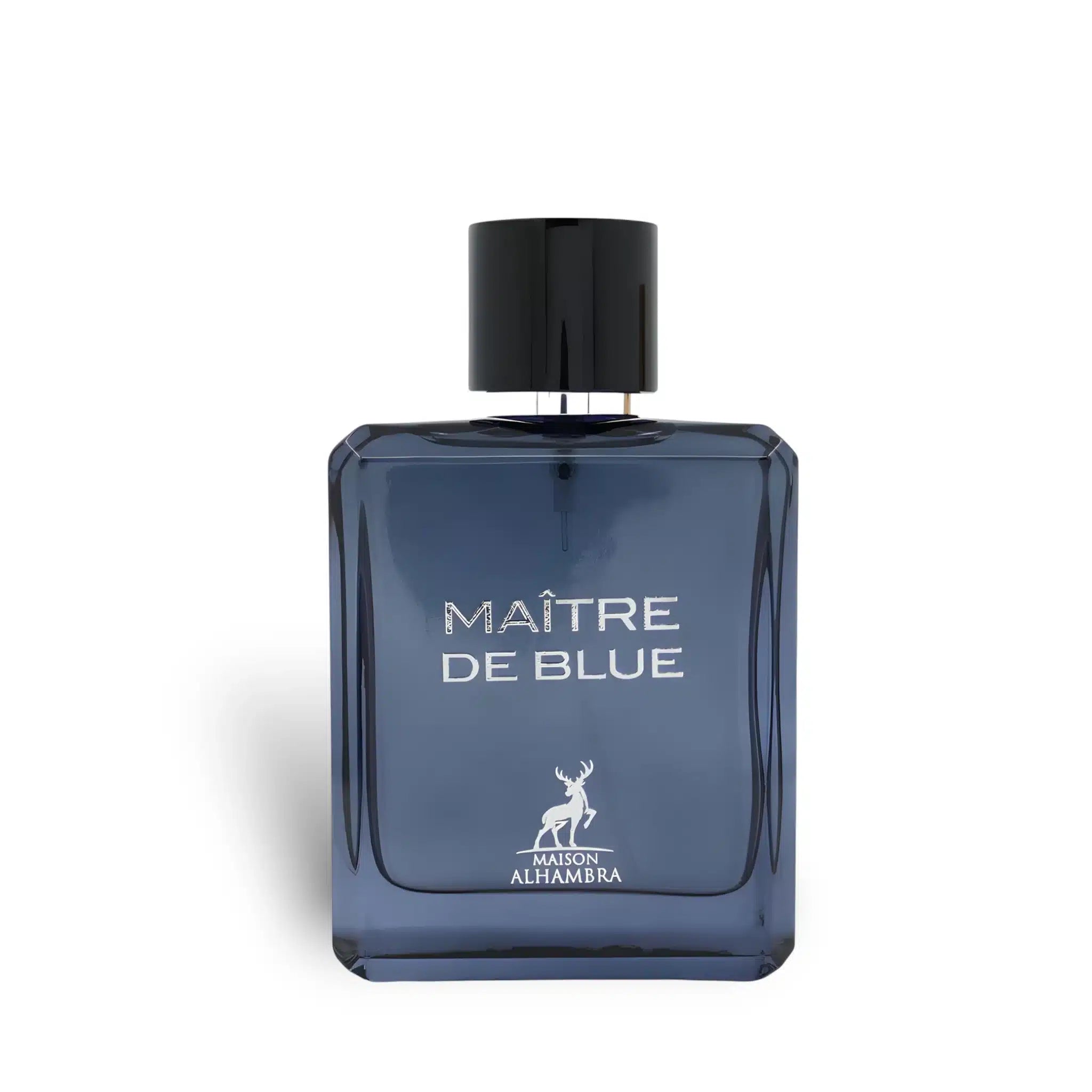 Maitre De Blue 100ml Eau de Parfum by Maison Alhambra fragrance packaging front view