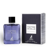 Maitre De Blue 100ml Eau de Parfum by Maison Alhambra perfume bottle close up
