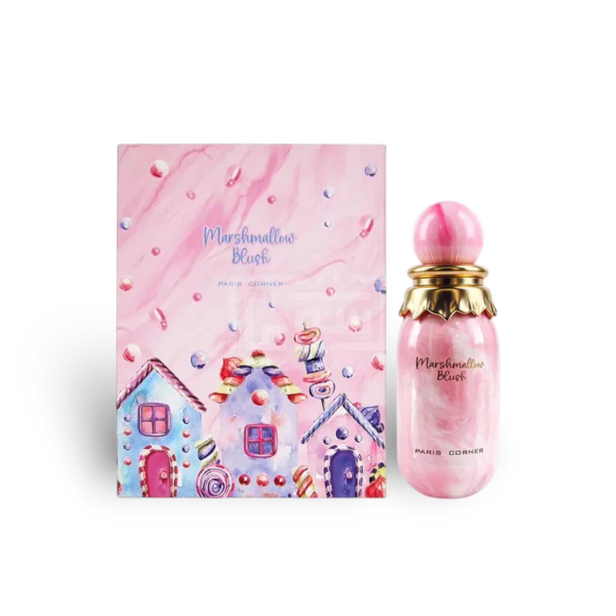 Marshmallow Blush 100ml Eau de Parfum by Paris Corner bottle and box