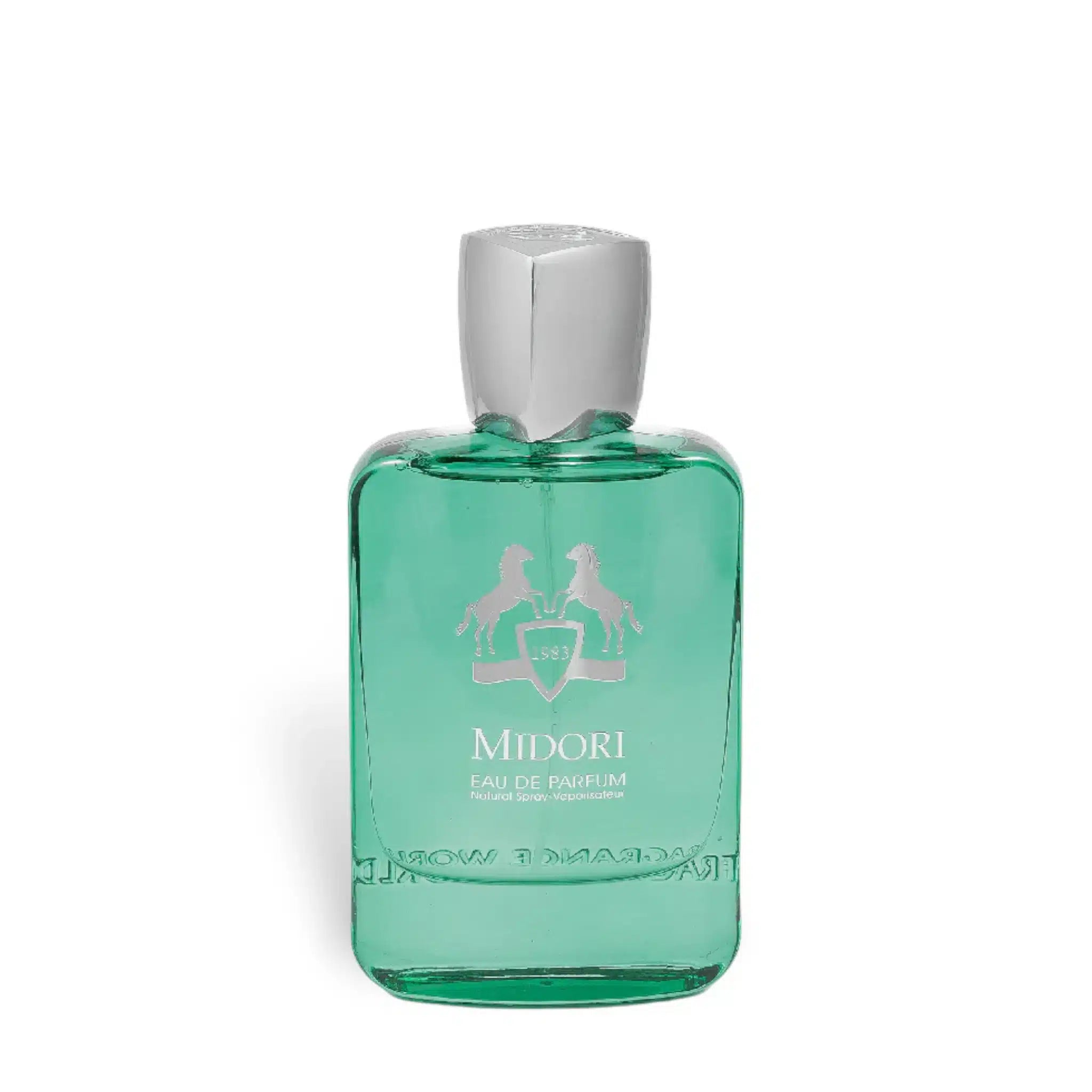 Midori 100ml Eau de Parfum by Fragrance World fragrance packaging front view