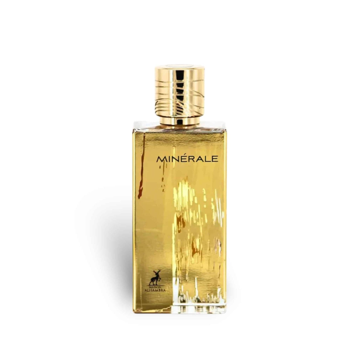 Minerale Gold 100ml Eau de Parfum by Maison Alhambra fragrance packaging front view