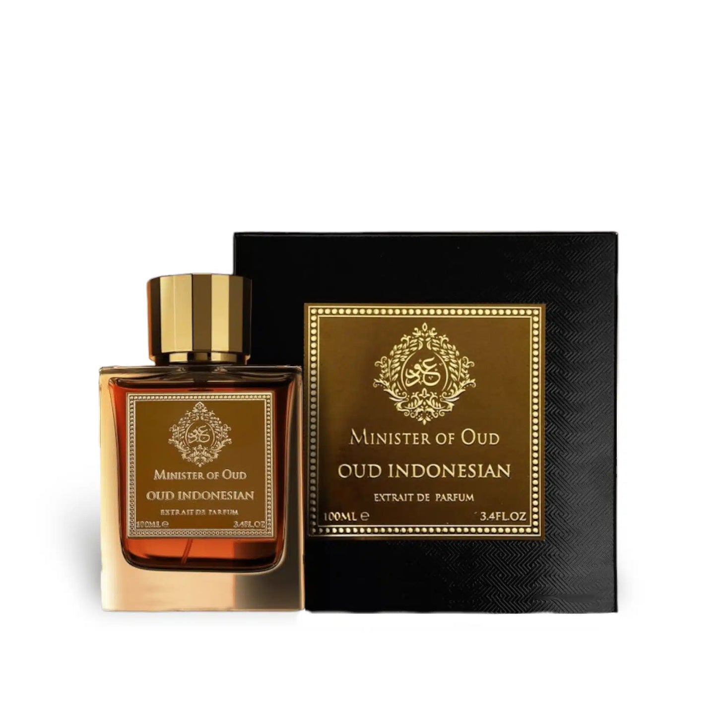 Minister Of Oud - Oud Indonesian 100ml Extrait de Parfum by Fragrance World fragrance packaging front view