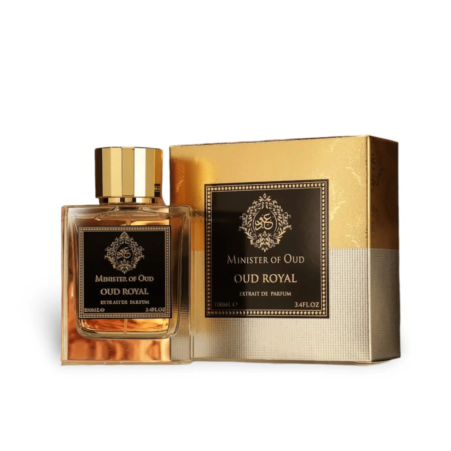 Minister Of Oud - Oud Royal 100ml Extrait de Parfum by Fragrance World bottle and box