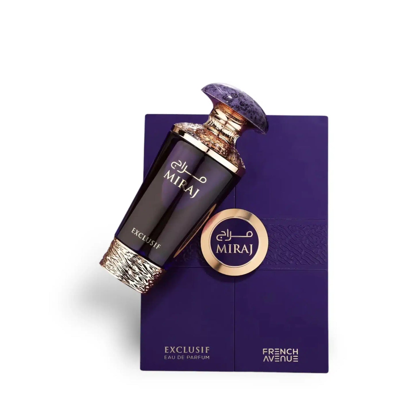 Miraj Exclusif 100ml Eau de Parfum by French Avenue perfume bottle close up