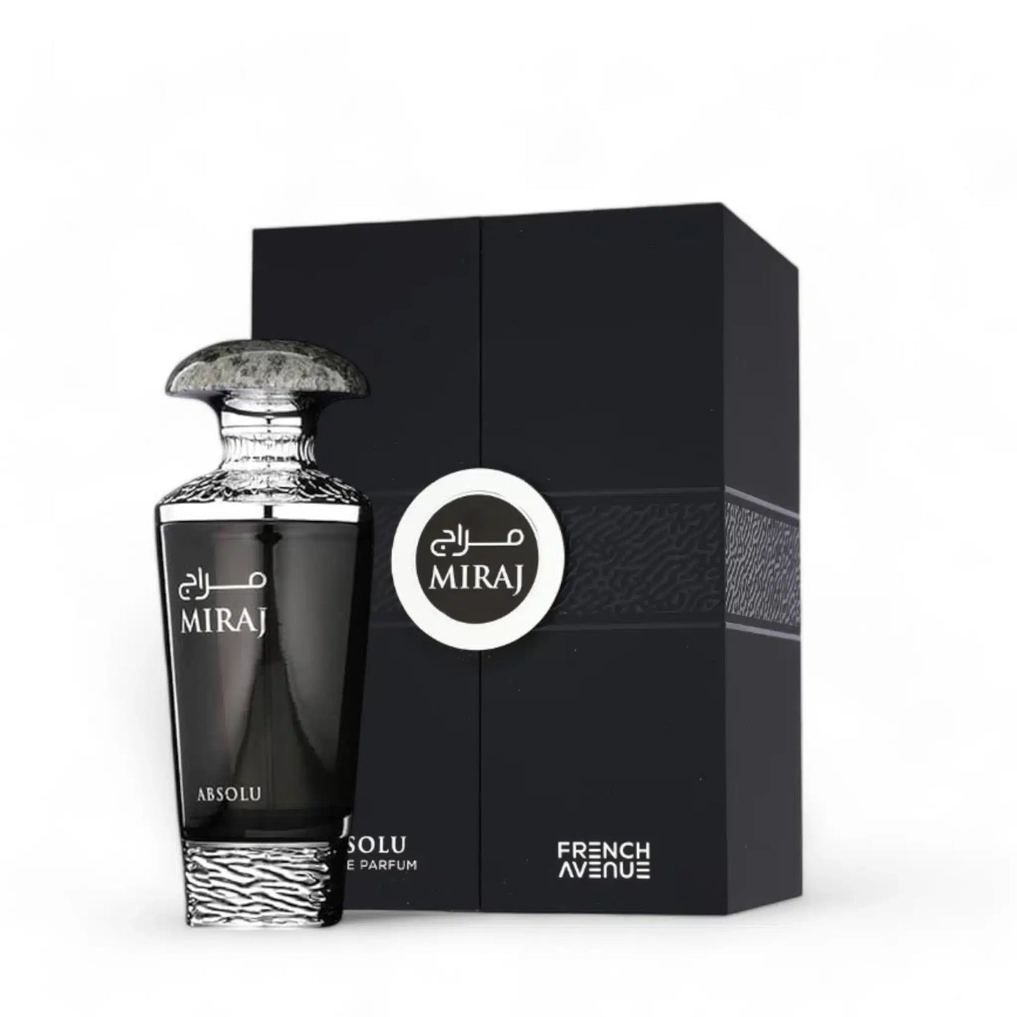 Miraj Absolu 100ml Eau de Parfum by French Avenue bottle and box