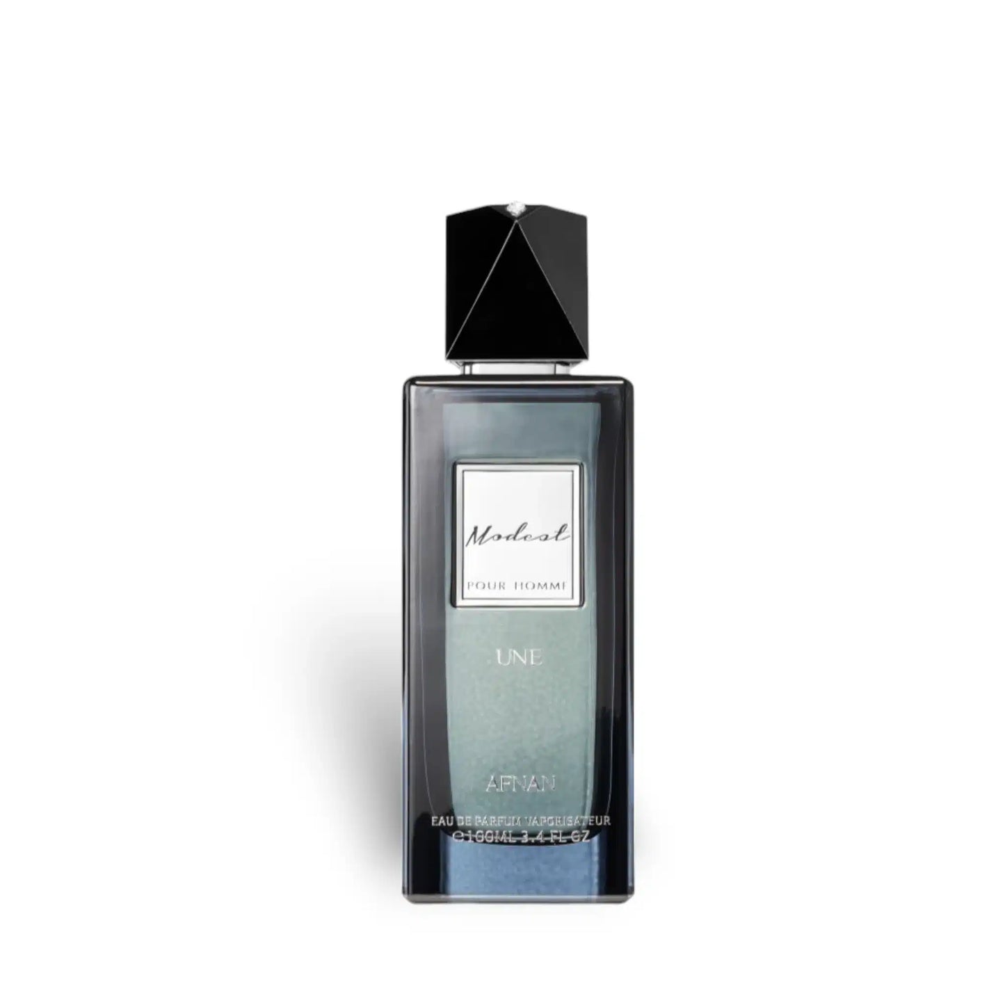 Modest Pour Homme Une 100ml Eau de Parfum by Afnan fragrance packaging front view