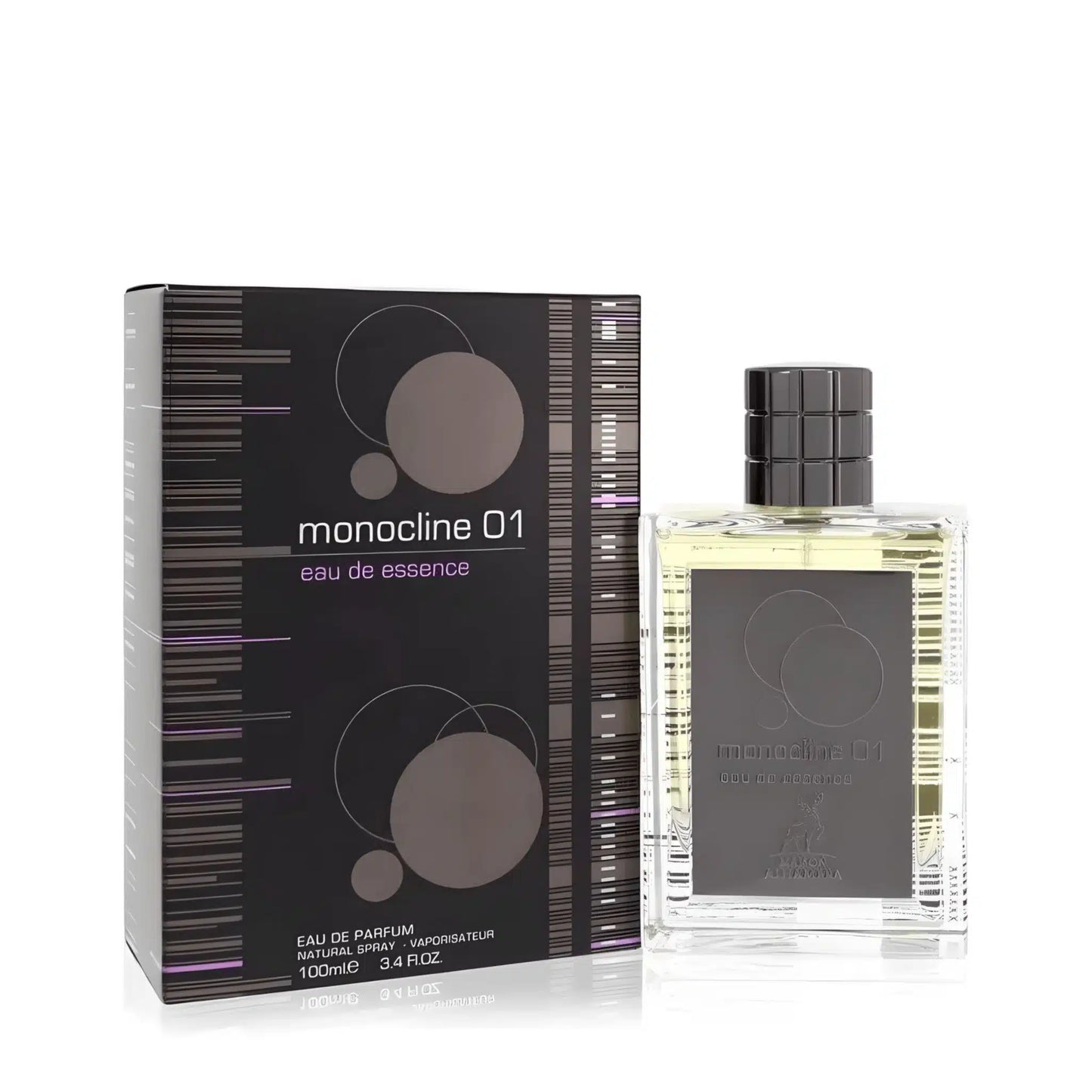 Monocline 01 100ml Eau de Parfum by Maison Alhambra bottle and box