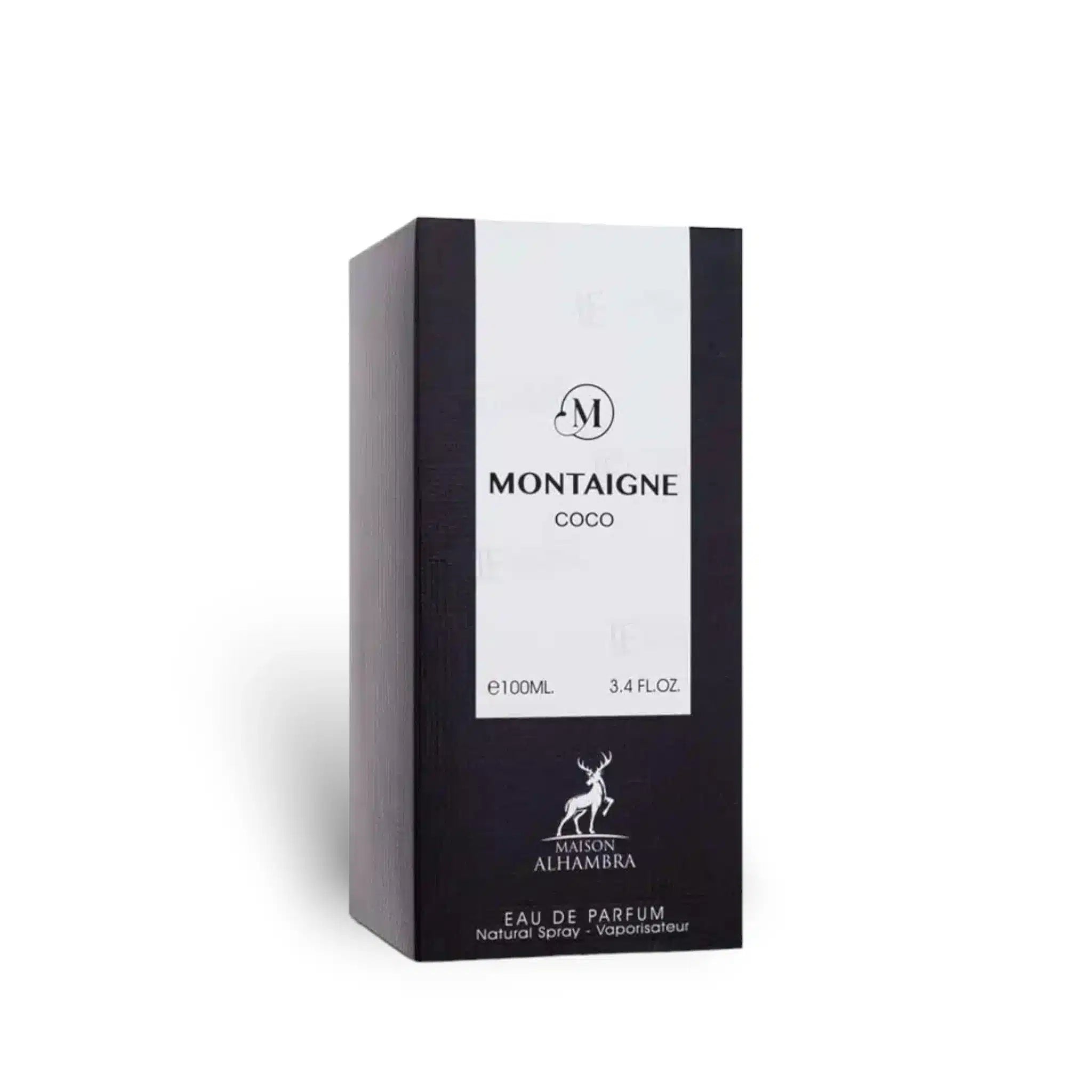 Montaigne Coco 100ml Eau de Parfum by Maison Alhambra perfume bottle close up
