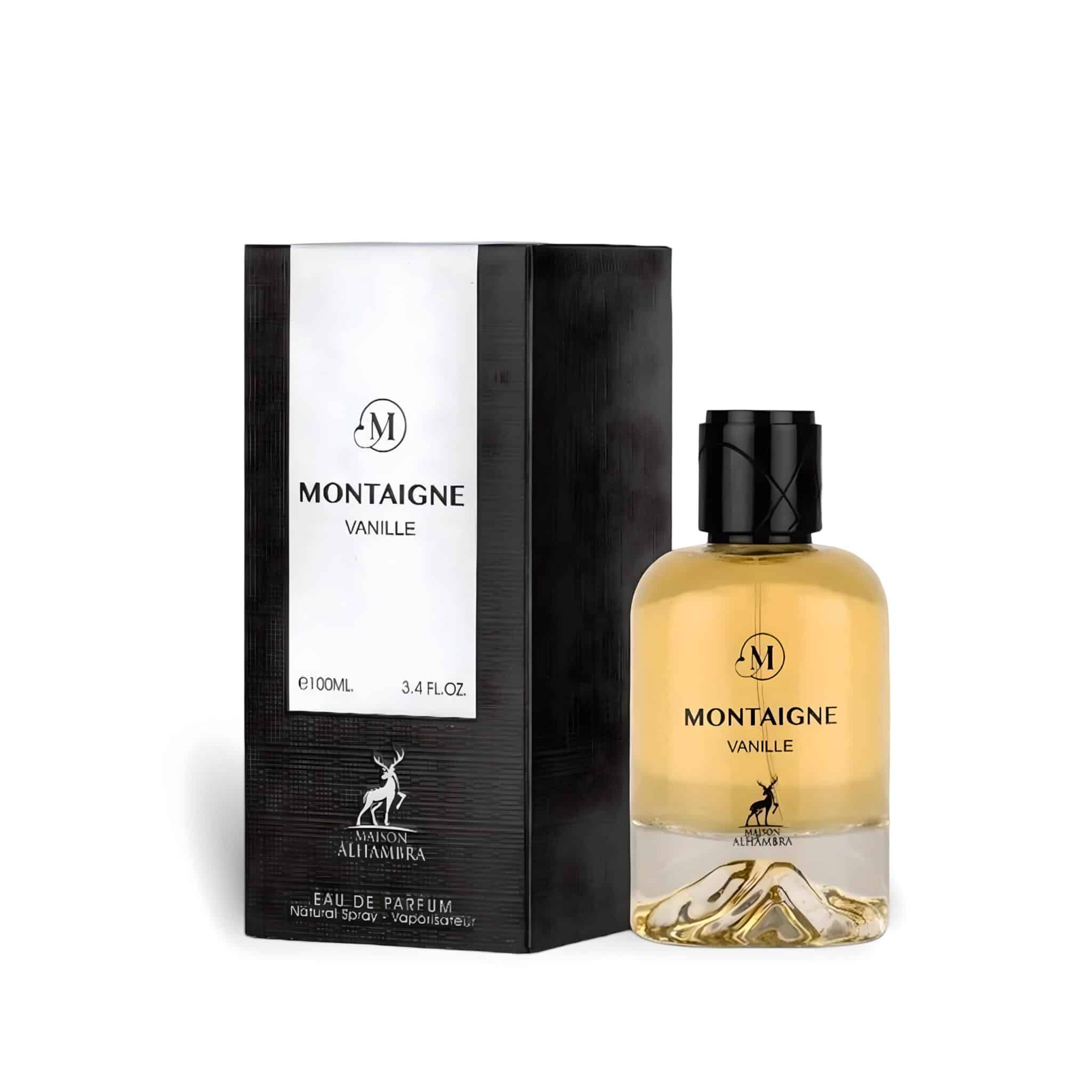 Montaigne Vanille 100ml Eau de Parfum by Maison Alhambra bottle and box