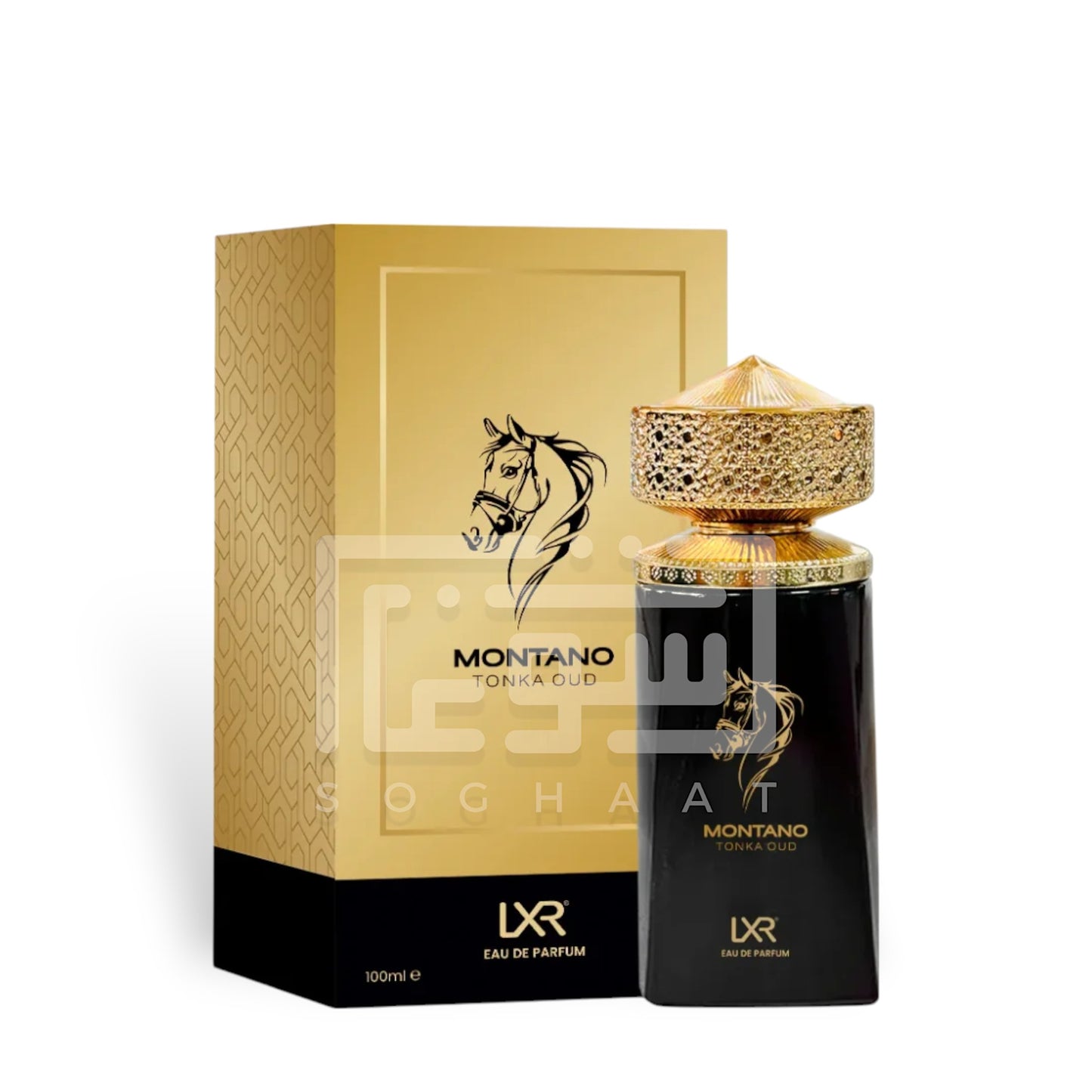Montano Tonka Oud 100ml Extrait de Parfum by LXR bottle and box