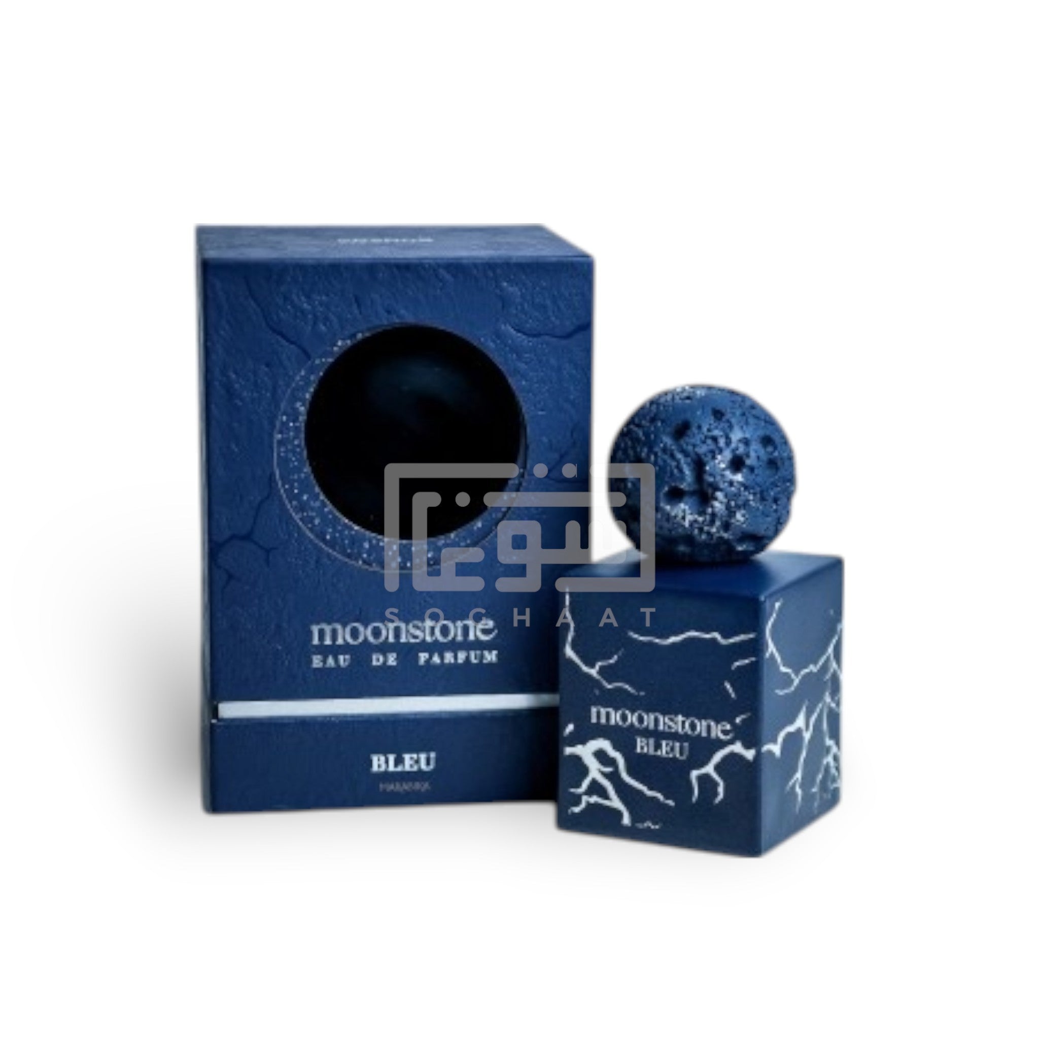Moonstone Bleu 100ml Eau de Parfum by French Avenue bottle and box