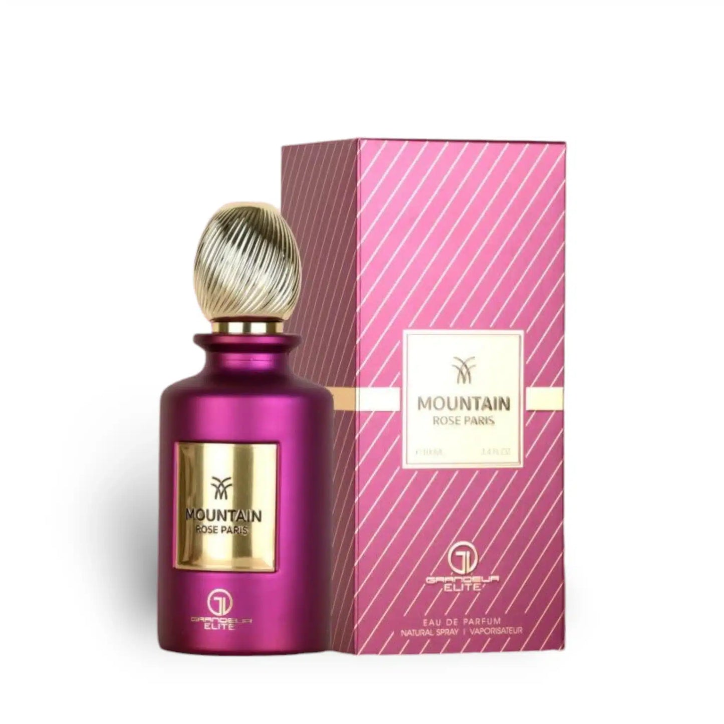 Mountain Rose Paris 100ml Eau de Parfum by Grandeur Elite bottle and box