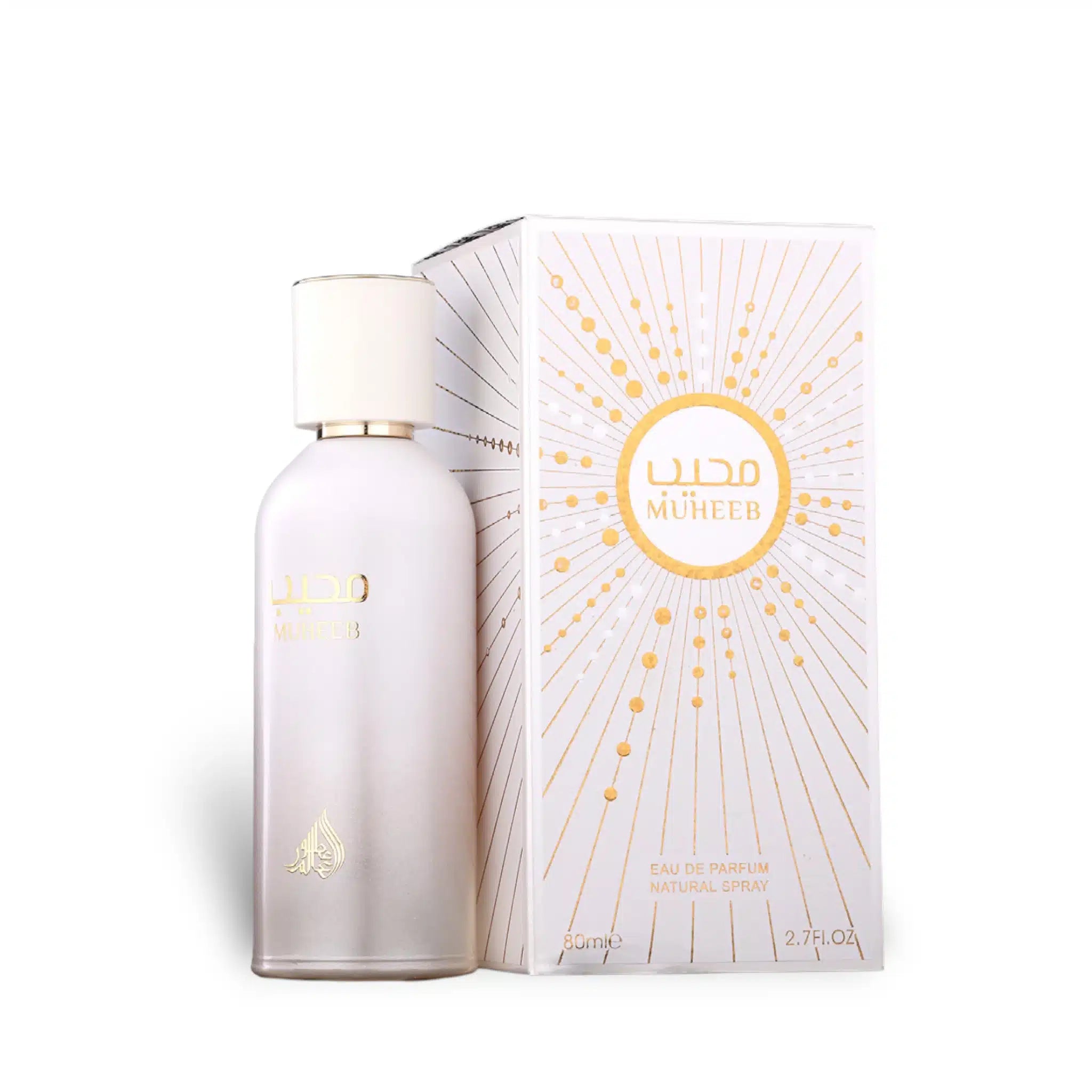 Muheeb 80ml Eau de Parfum by Athoor Al Alam bottle and box