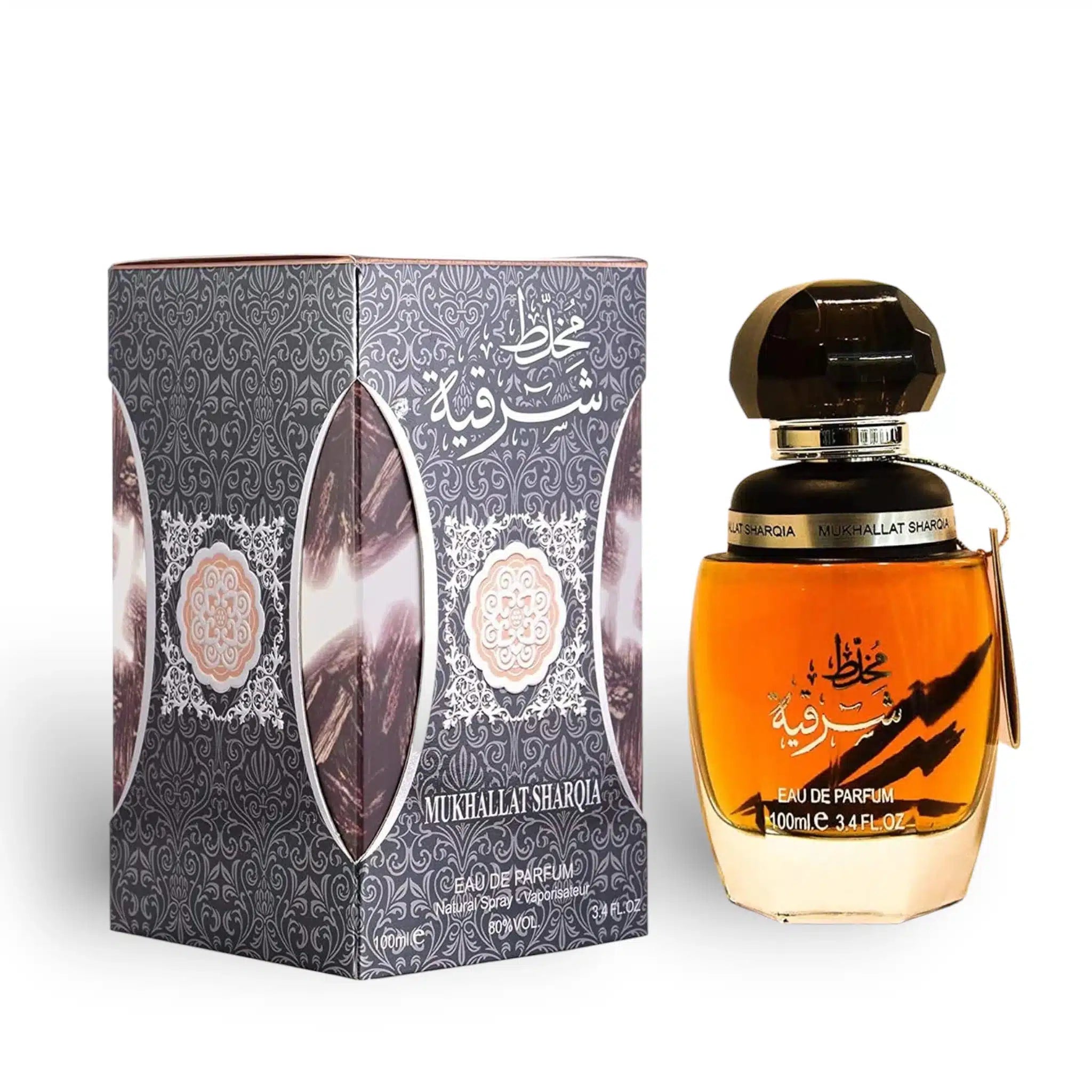 Mukhallat Sharqia 100ml Eau de Parfum by Ard Al Zaafaran perfume bottle close up