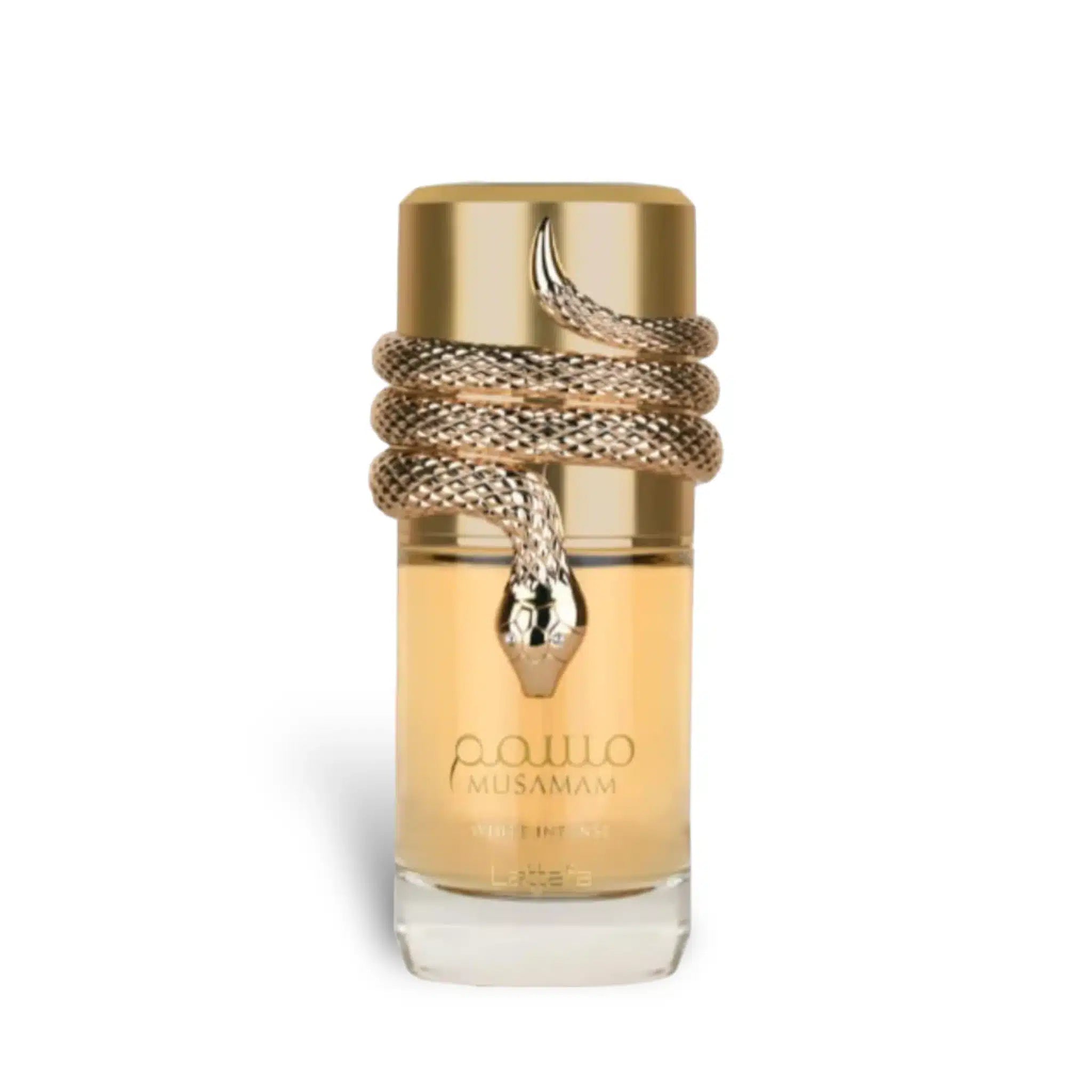 Musamam White Intense 100ml Eau de Parfum by Lattafa fragrance packaging front view