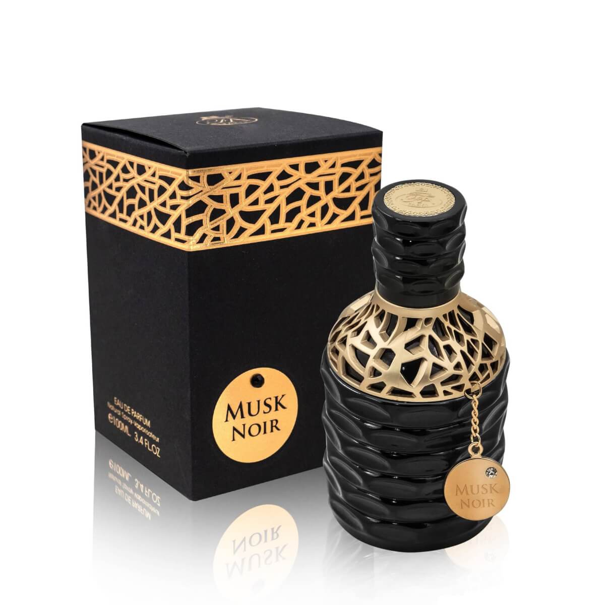 Musk Noir 100ml Eau de Parfum by French Avenue bottle and box