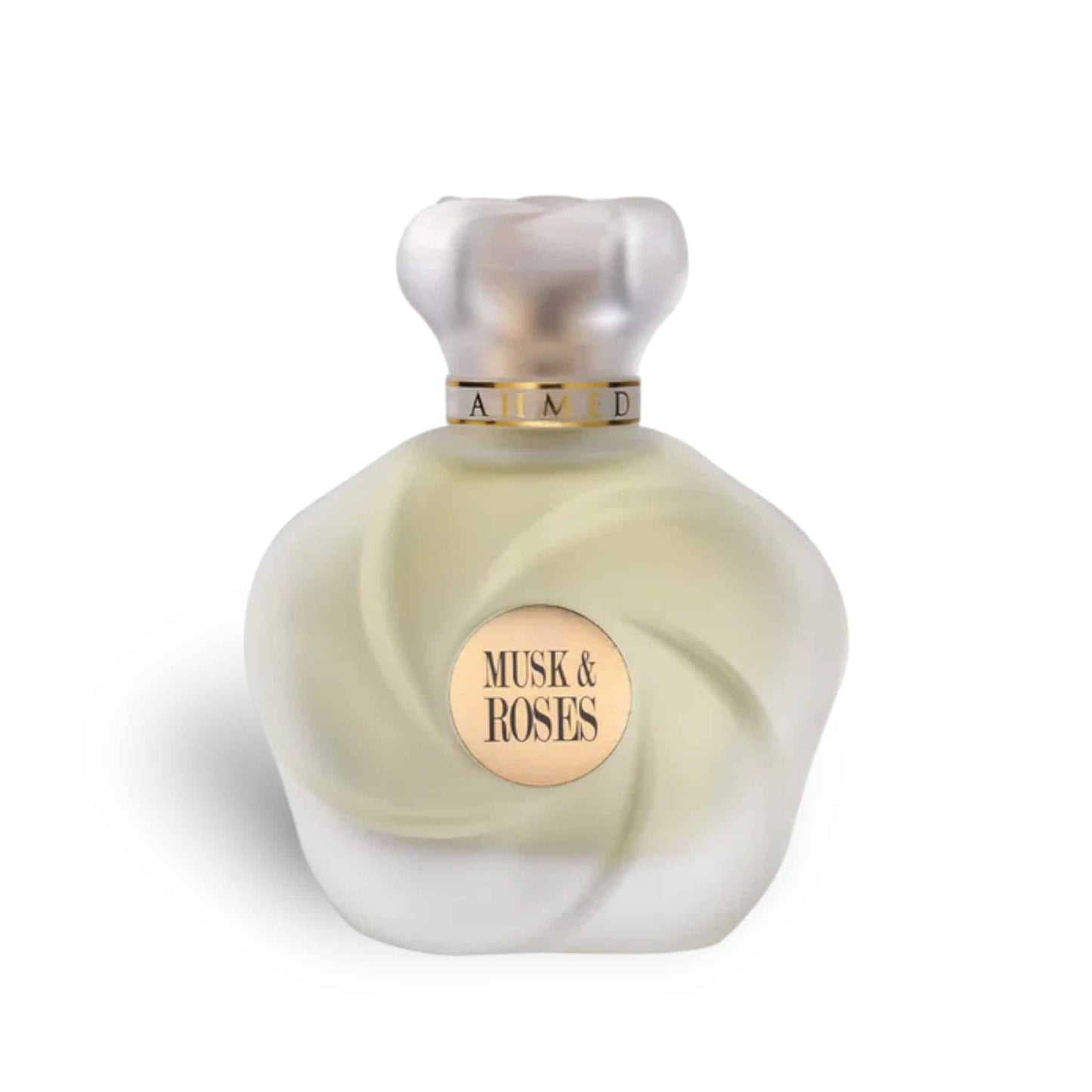 Musk &amp; Roses 75ml Extrait de Parfum by Ahmed Al Maghribi fragrance bottle