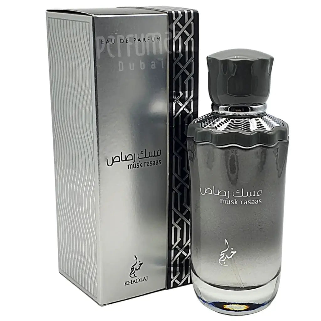 Musk Rasaas 100ml Eau de Parfum by Khadlaj perfume bottle close up