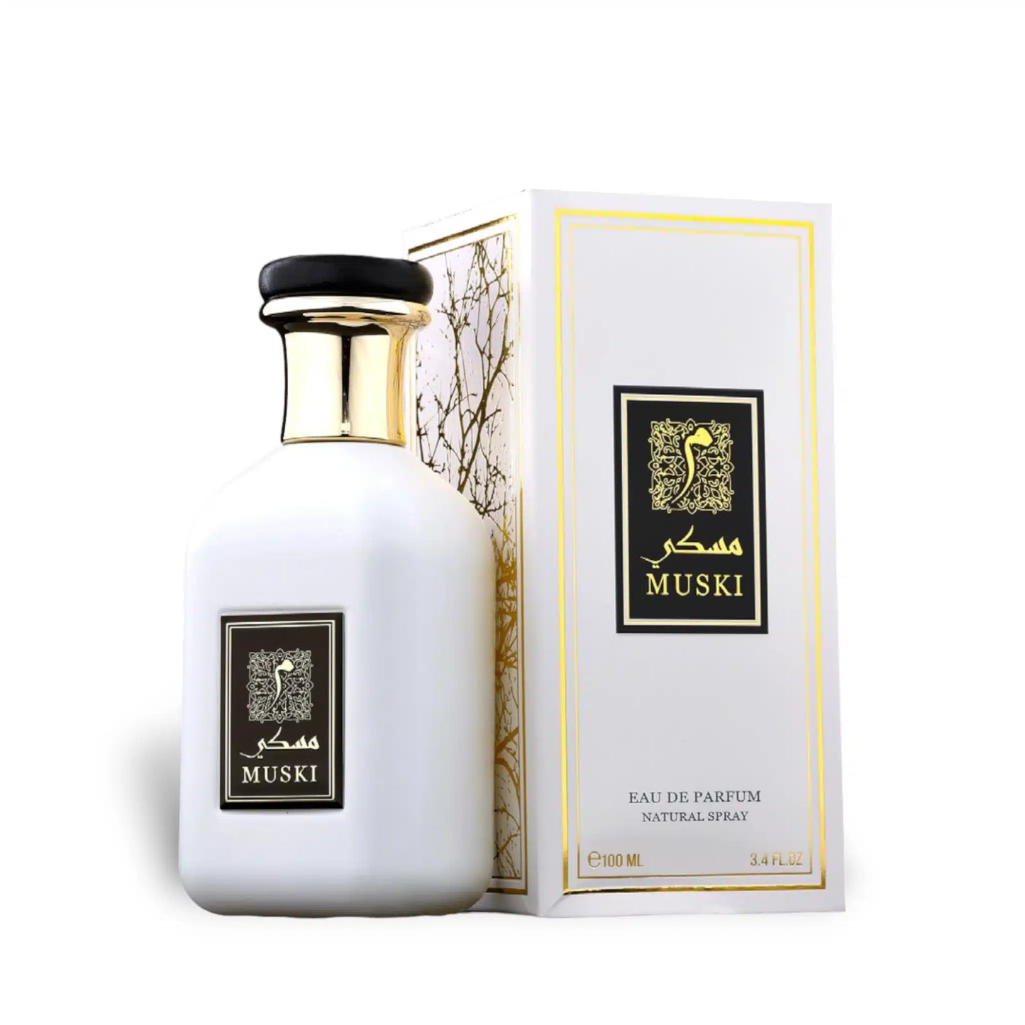 Muski 100ml Eau de Parfum by Athoor Al Alam bottle and box