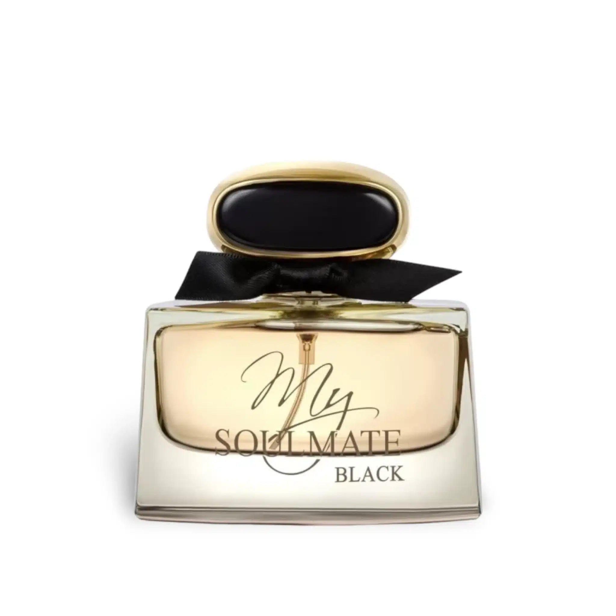 My Soulmate Black 100ml Eau de Parfum by Fragrance World fragrance packaging front view