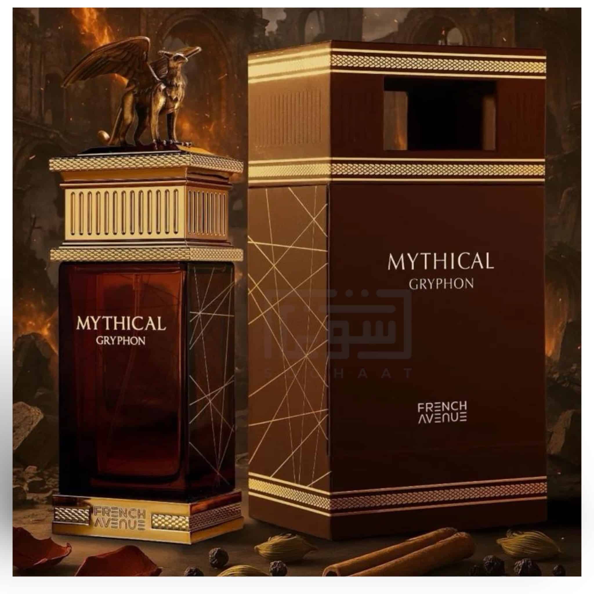 Mythical Gryphon 100ml Eau de Parfum by French Avenue perfume bottle close up