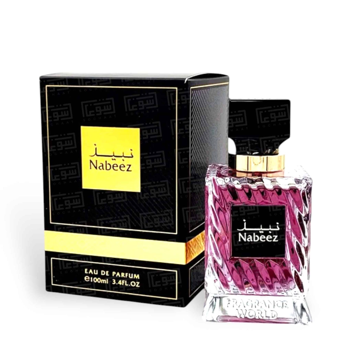 Nabeez 100ml Eau de Parfum by Fragrance World bottle and box