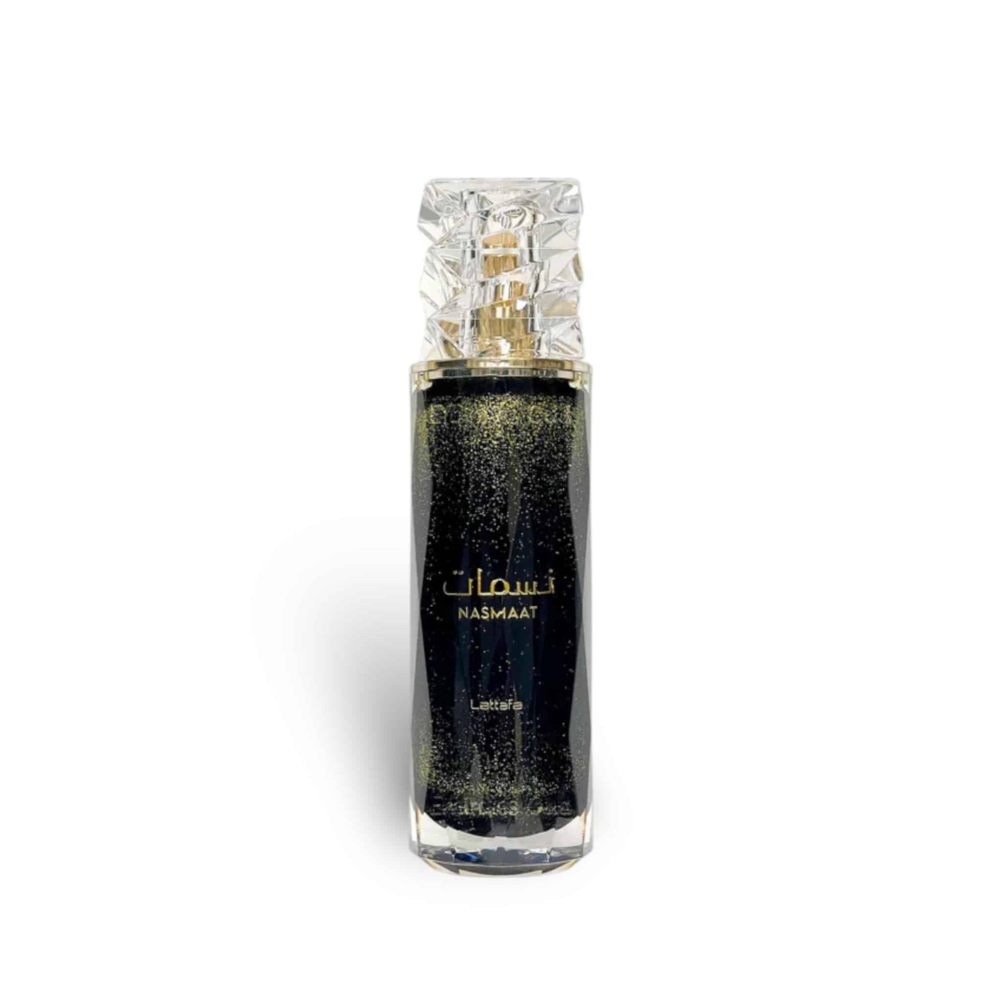 Nasmaat 100ml Eau de Parfum by Lattafa fragrance packaging front view