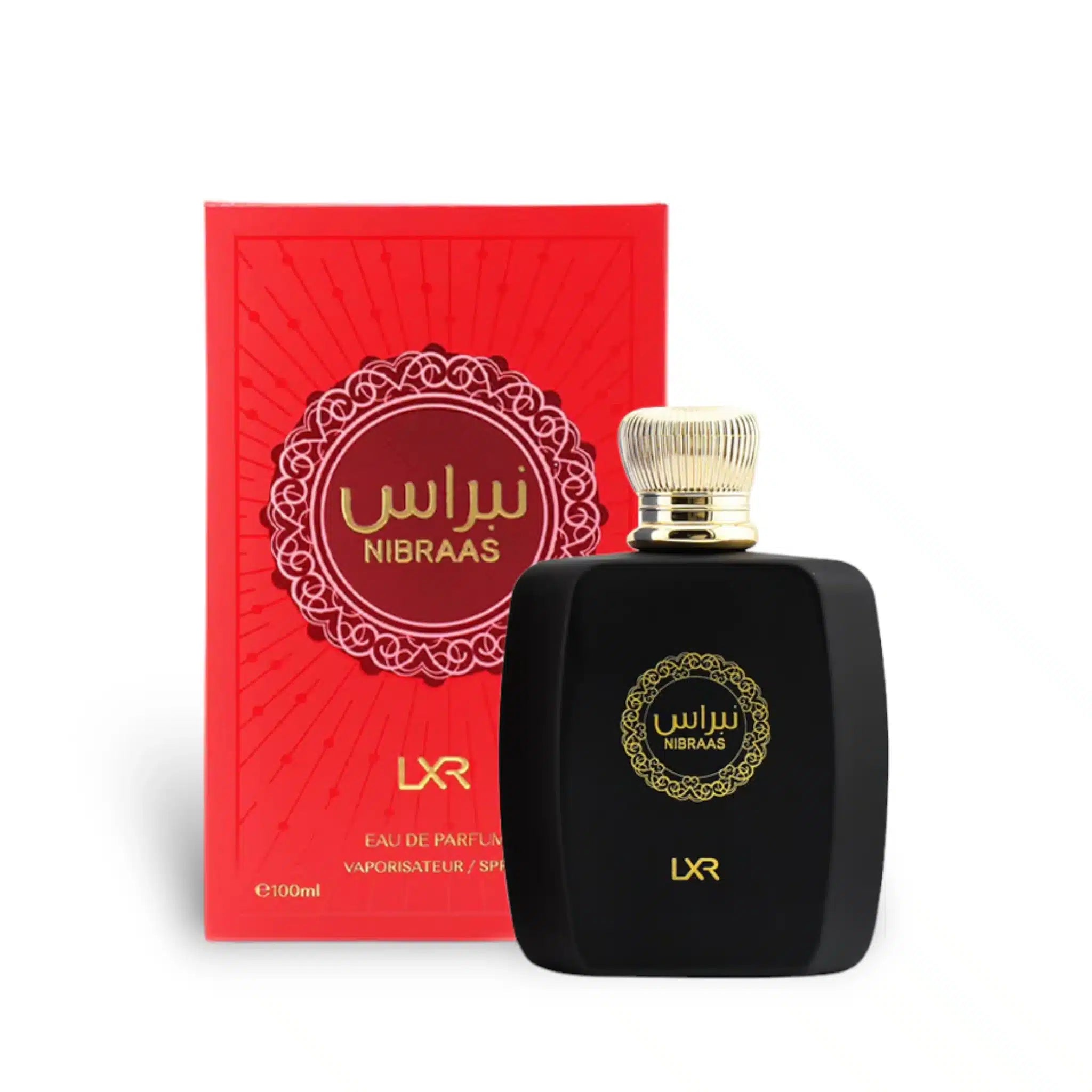 Nibraas 100ml Eau de Parfum by LXR bottle and box