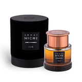 Niche Oud 90ml Eau de Parfum by Armaf bottle and box