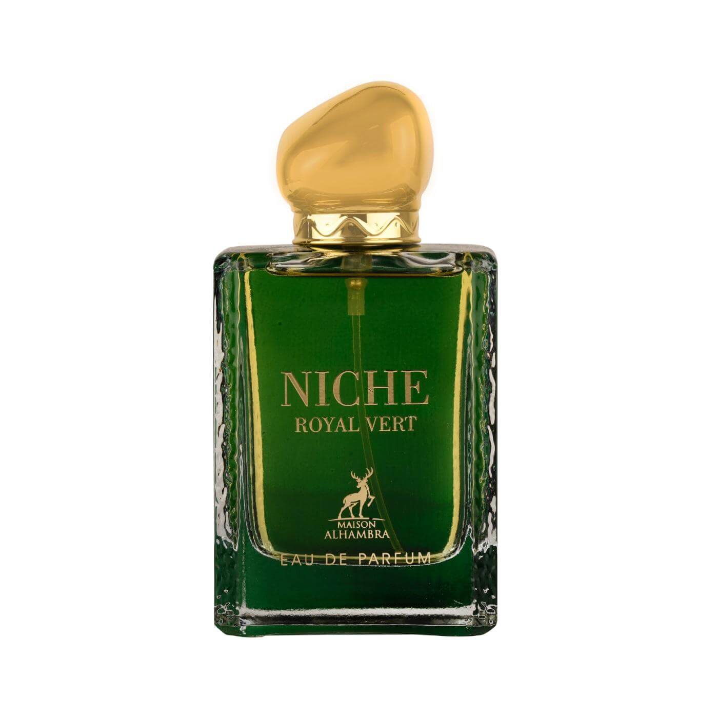 Niche Royal Vert 100ml Eau de Parfum by Maison Alhambra fragrance packaging front view