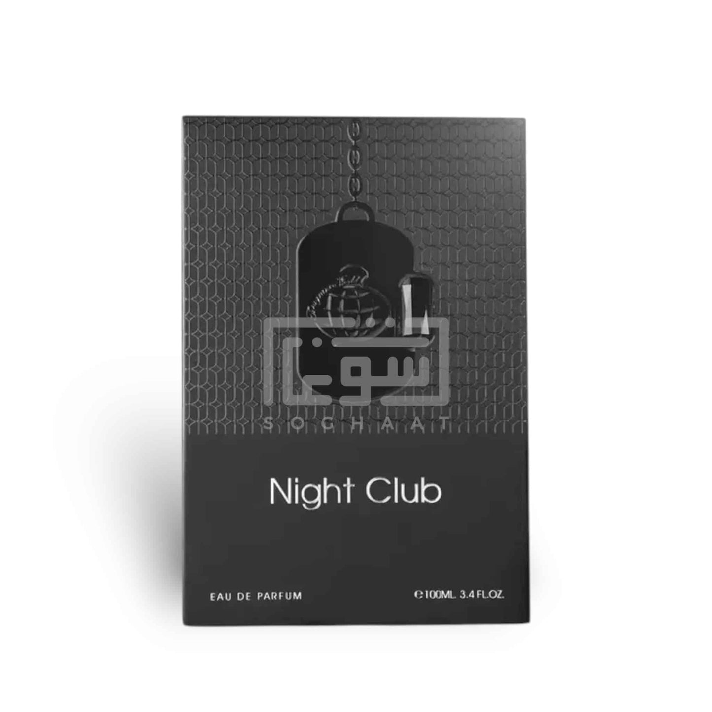 Night Club 100ml Eau de Parfum by Fragrance World fragrance packaging front view