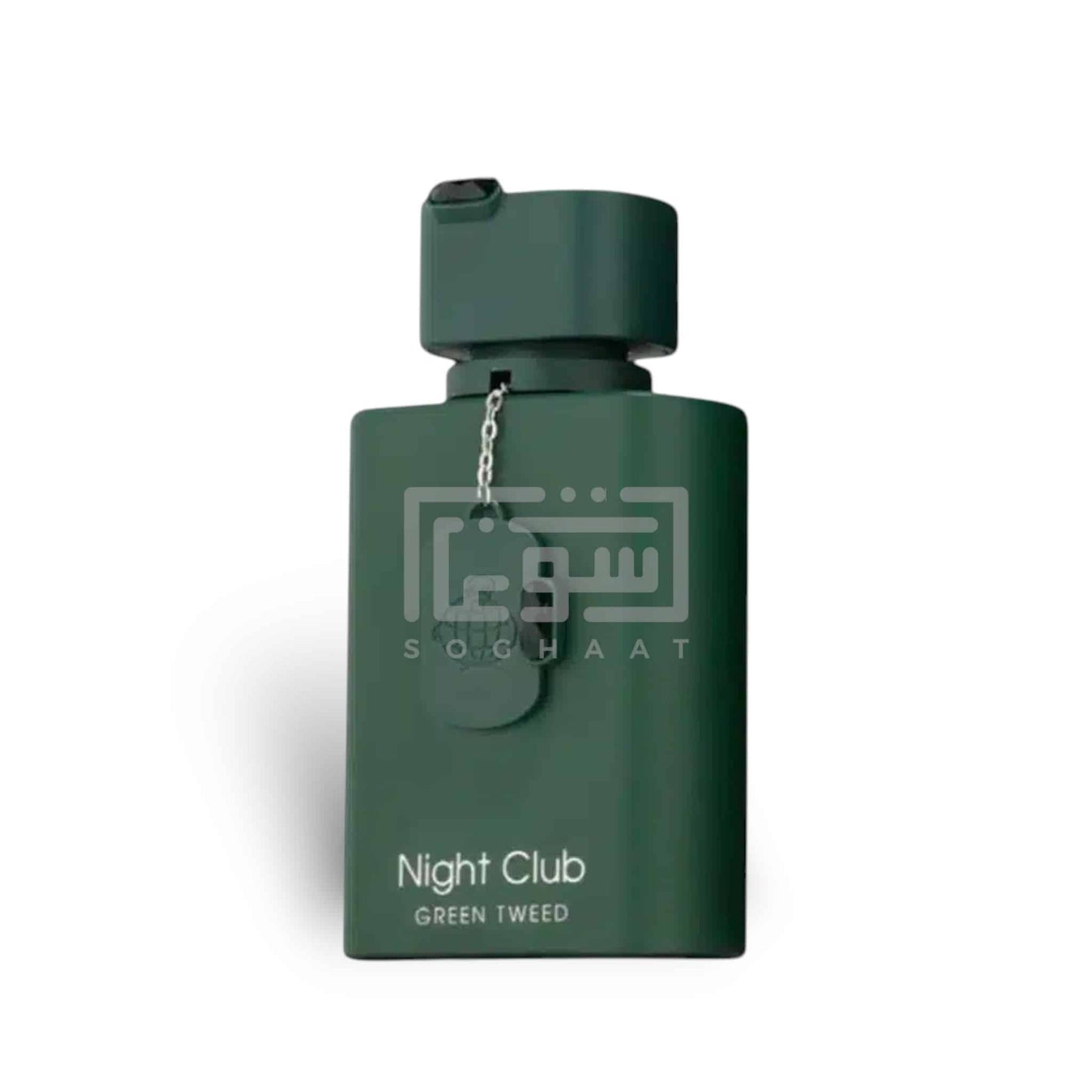 Night Club Green Tweed 100ml Eau de Parfum by Fragrance World fragrance packaging front view