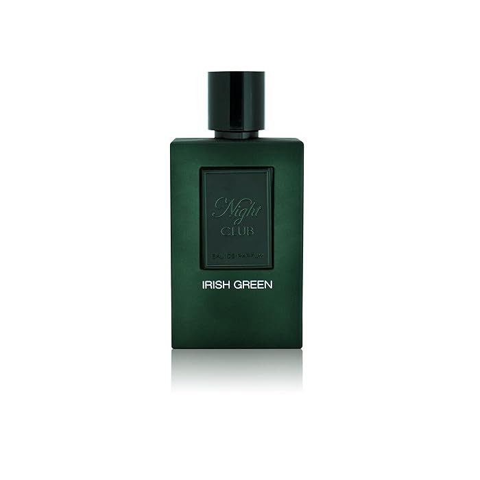 Night Club Irish Green 100ml Eau de Parfum by Fragrance World fragrance packaging front view