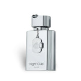 Night Club Silver 100ml Eau de Parfum by Fragrance World fragrance packaging front view