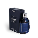 Nitro Blue 100ml Eau de Parfum by Dumont Paris bottle and box