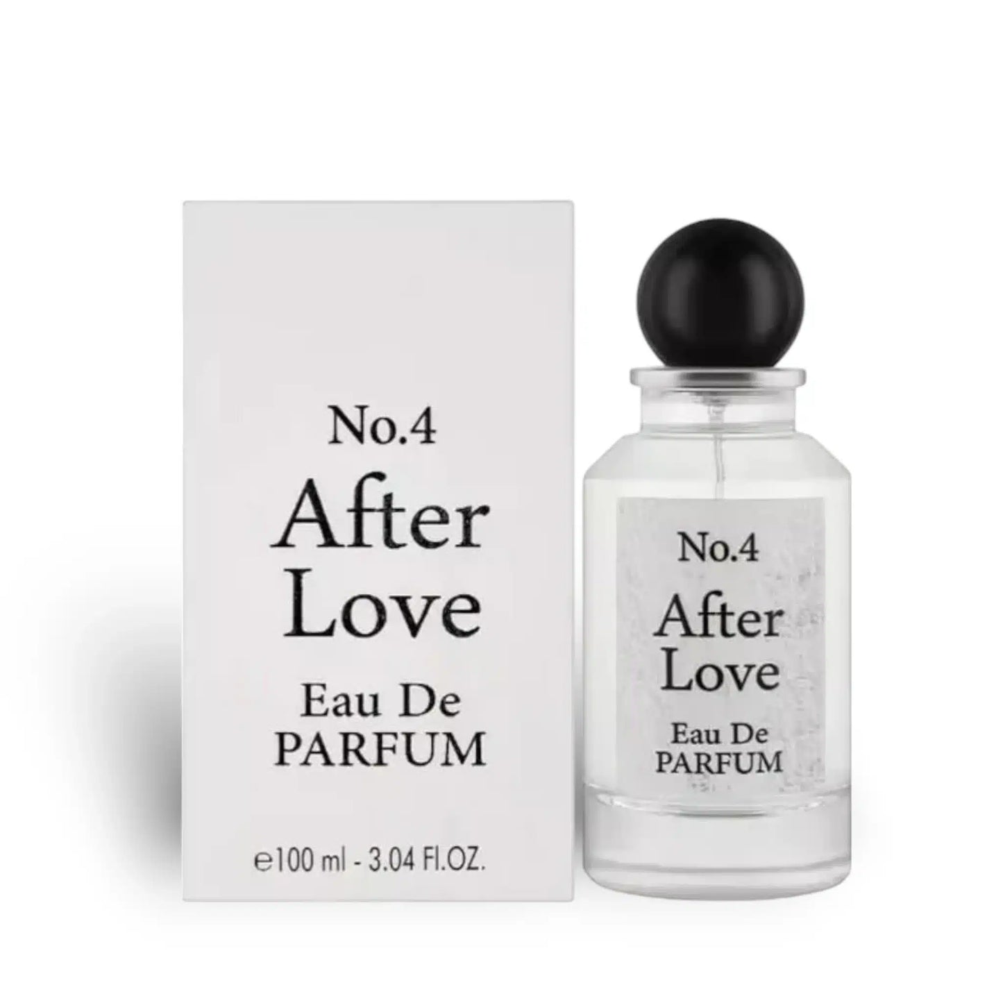No.4 After Love 100ml Eau de Parfum by Fragrance World bottle and box