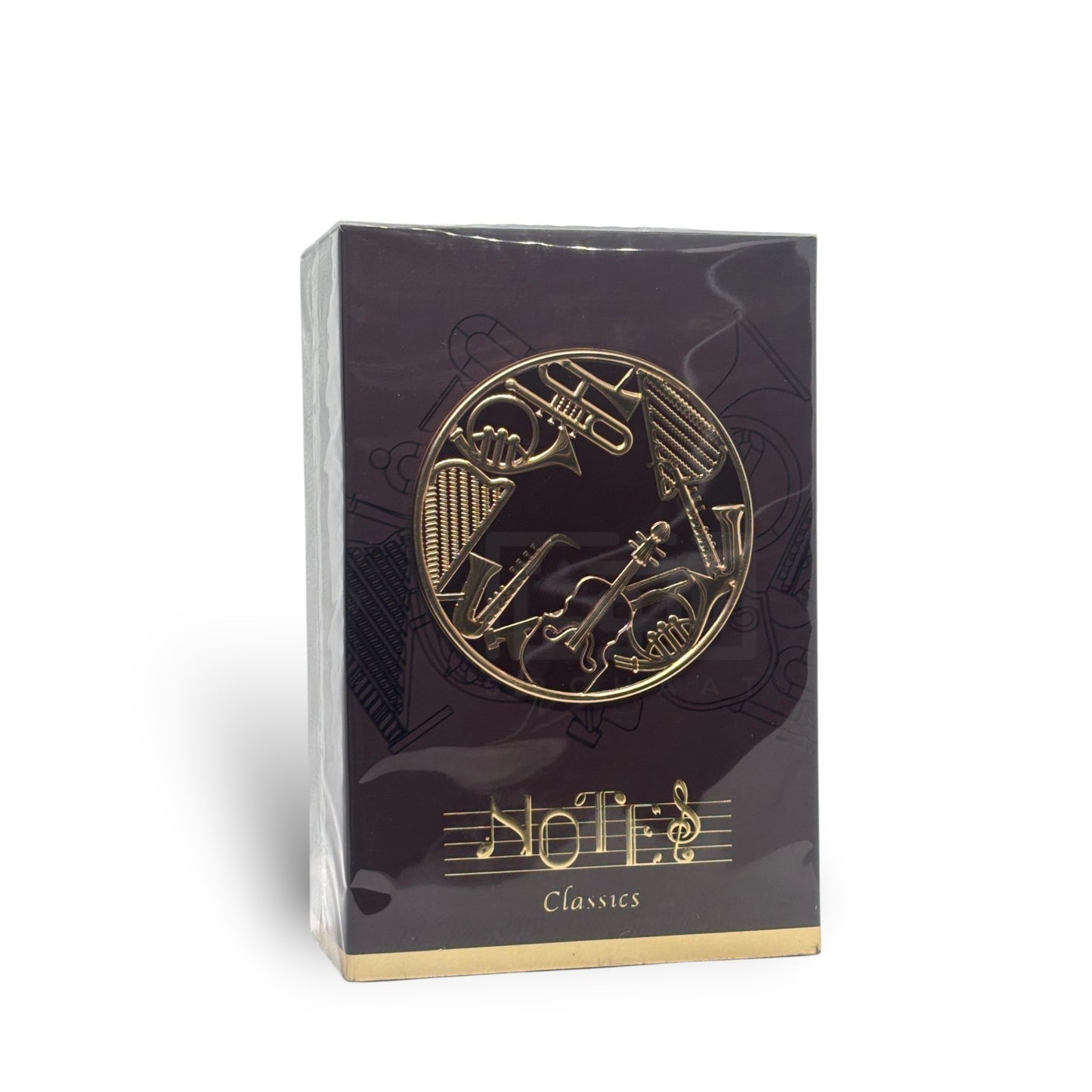 Notes Classics 100ml Eau de Parfum by Fragrance World fragrance packaging front view