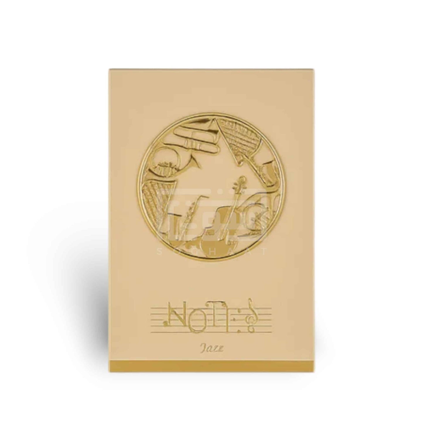 Notes Jazz 100ml Eau de Parfum by Fragrance World perfume bottle close up