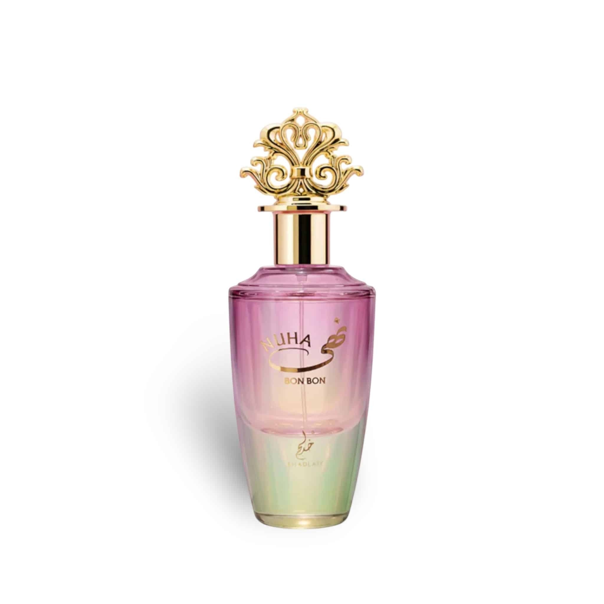 Nuha Bon Bon 85ml Eau de Parfum by Khadlaj fragrance packaging front view